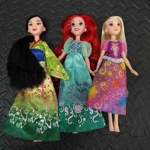 Hasbro princess dolls.